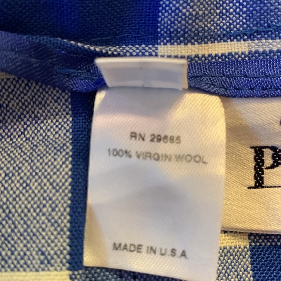 Pendleton plaid, pleated skirt, spring-weight virgin wool, size 14 - Picture 3 of 4